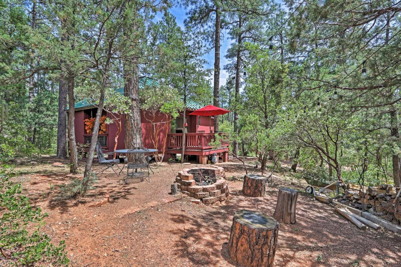 Romantic Strawberryandpine Studio Cabin With Deck! Exterior foto